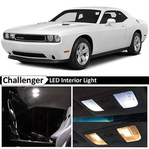 Dodge Challenger White Interior + License Plate LED Lights Package Kit - Bild 1 von 1