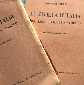 Le civiltà d'Italia nel loro sviluppo storico. 2 voll. VIDARI Giovanni: 1932 - Imagen 1 de 1
