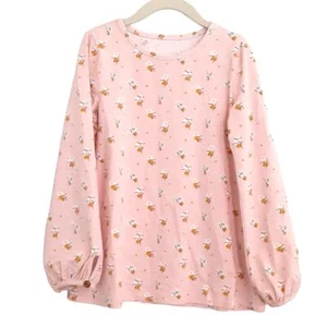 Serendipity Shrimp & Grits Kids Floral Long Sleeve Shirt Pink Floral Girls L 7/8 - Picture 1 of 9