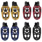 2pcs Universal 8mm Metal Motorcycle Foot Pegs Pedals Footrests with