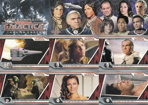 THE COMPLETE BATTLESTAR GALACTICA 2004 RITTENHOUSE BASE CARD SET OF 72 TV
