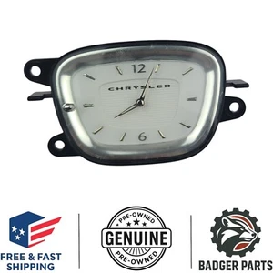 2011 2012 2013 2014 Chrysler 300 Center Dash Clock Chrome 68148614AA OEM - Picture 1 of 5