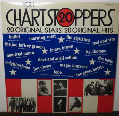 20 CHARTSTOPPERS VOL 1 JAMES BROWN STYLISTICS BULLET (VG+) LP VINYL RECORD - Image 1 of 4