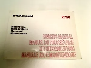 99976-1264 manual de instrucciones para KAWASAKI Z 750 2003-2006 usado 170977 - Imagen 1 de 6