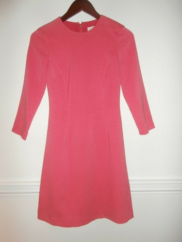 KATE SPADE Peach Zipper Long Sleeve Dress 00 NWT $398