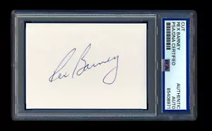 REX BARNEY SIGNIERT NEUWERTIG SCHNITT PSA/DNA AUTO BALTIMORE ORIOLES HOF BROOKLYN KEIN HITTER - Bild 1 von 1