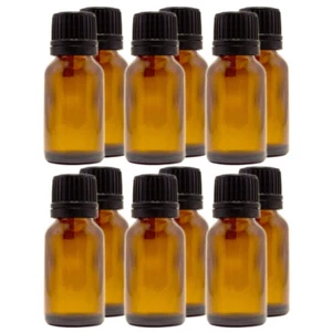 1/2 fl oz (15 ml) Amber Glass Bottle w/ Euro Dropper - Bild 1 von 4