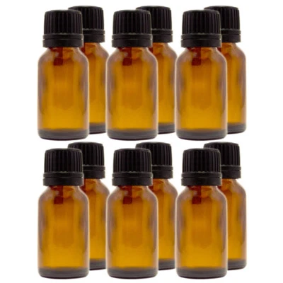 GREENHEALTH 1/2 fl oz (15 ml) Amber Glass Bottle w/ Euro Dropper