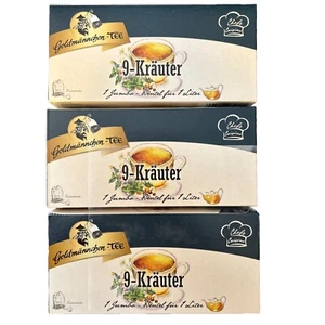 3x Gold Male Tea 9 Herbs 3x 20 Jumbo Bags for 1l Tea Pot Bags Each - Picture 1 of 4