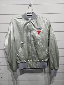 Vintage Chicago Bulls NBA Basketball Satin Varsity Letterman Jacke Herren Large Jordan - Bild 1 von 6