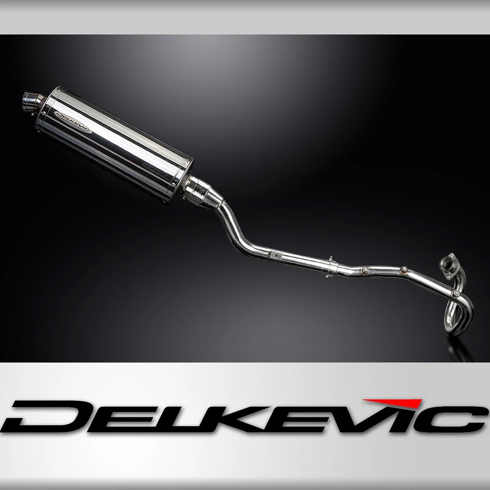 Silenciador de escape completo Yamaha XT225 Serow 1986-2007 14" ovalado de acero inoxidable Foto 1 de 4