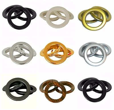 Con Anelli, Circolare Tenda Anelli, Scegli Colore E Quantità, Arte Zmeye - Immagine 1 di 2