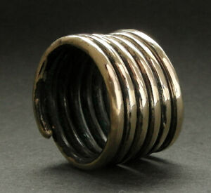 Beautiful genuine ancient Viking bronze wire  ring - wearable