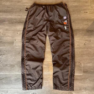 Vintage Cleveland Browns Full Zip Down Sweat Pants Large - Picture 1 of 5