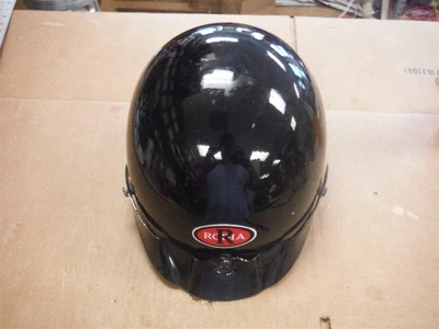 Casco de moto negro Rodia R DOT 8" por 6 1/2", tiene ligeros arañazos *NDR2 Foto 1 de 4