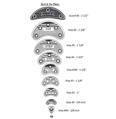 Plastic Heel Plates Taps Savers 50 Pairs shoes/boots Pick a  Size w/nail - Image 1 of 4