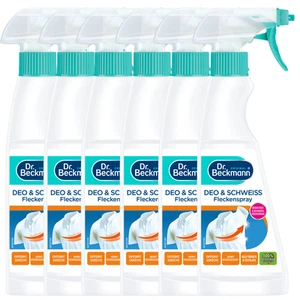 6x Dr.Beckmann Flecken-Spray Deo & Schwei� je 250ml Geeignet F�r Wei�es & Buntes - Bild 1 von 4