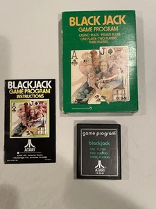 Black Jack Blackjack or Atari 2600 Complete In Box CIB Great Shape Tested - Picture 1 of 13
