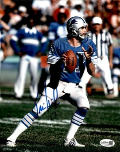 Eric Hipple Signed Detroit Lions 8x10 Photo JSA COA #1 - Picture 1 of 2
