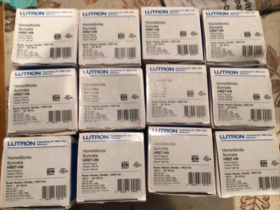 12 Lutron Homeworks Sunnata HRST-HN - Image 1 of 1