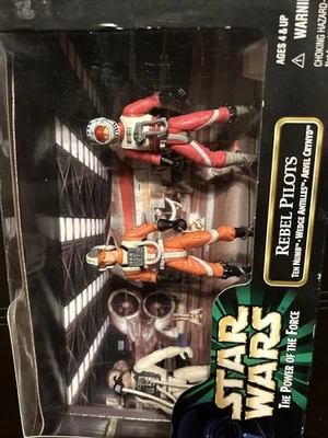 Star Wars Rebel Pilots Action Figure 3-pack Power Of The Force 1999 Hasbro - Image 1 of 2