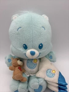 Vintage 2004 Jakks Pacific Care Bears Gutenachtjunges mit Decke Plüschtier Stofftier - Bild 1 von 6