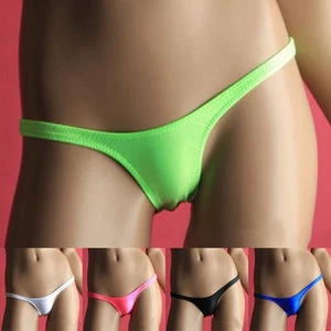 Mens Underpants Mens Underwear Polyamide Regular Sissy Pouch Solid Color Thong - Picture 1 of 18