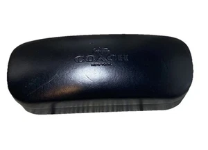 Coach New York custodia nera rigida per occhiali da vista/sole a conchiglia - Foto 1 di 6