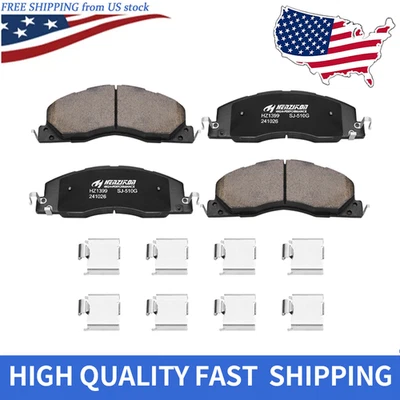 Front Ceramic Brake Pads w/Hardware FIT 2009 2010 2011 2012 - 2018 Ram2500 3500 - Image 1 of 4