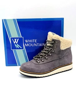 ❄️White Mountain Damen Kuschel Stiefelette (Größe 8) NEU Hellgrau Bootie - Bild 1 von 7