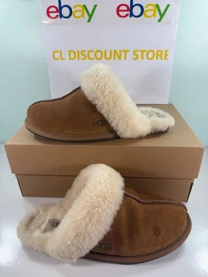 Zapatillas para mujer UGG W Scuffette II 1106872 - Castaño - ENVÍO GRATUITO Foto 1 de 4