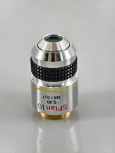 Olympus SPlan 10x 0.30 160/0.17 Microscope Objective Lens BH2 - Picture 1 of 2