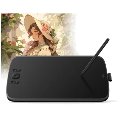 M808 10x6,25 Zoll großes Grafiktablett für PC,Zeichentablett mit 8 Shortcut-T... - Bild 1 von 2