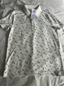 Abercrombie Kids Boy’s Short Sleeve Printed Airknit Performance Polo Top 7/8 NWT - Picture 1 of 5