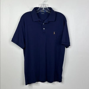 Polo by Ralph Lauren dunkelblau Slim Fit 100 % Baumwolle Poloshirt Herren Größe Large - Bild 1 von 6