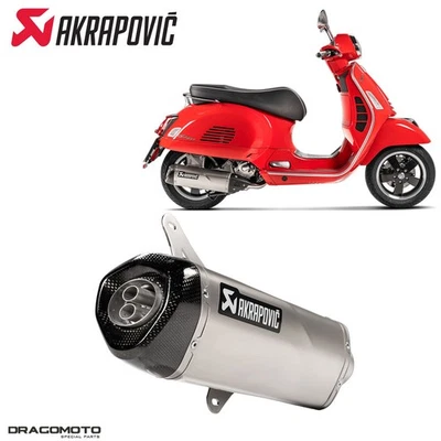 Escape VESPA GTS 300 I.E. ABS Super Sport 2014-2020 AKRAPOVIC S-VE3SO9-HRSS - Imagen 1 de 4