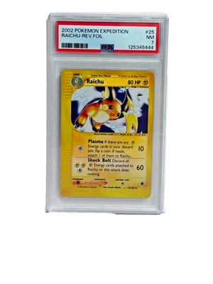 2002 Pokemon Expedition Raichu 25/165 Holo PSA 7 NM - Image 1 of 2