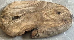 Handmade Olive Wood Cutting Board ART D’OLIVE New 10” Looks Kinda Like A Whale - Picture 1 of 6