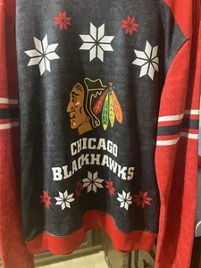 Chicago Blackhawks NHL sweater Size large Red/Gray  - Picture 1 of 3