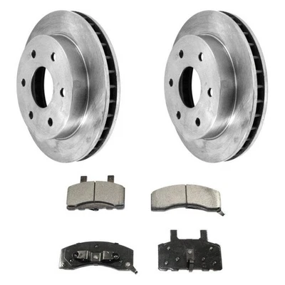 For Chevy K1500 Suburban 94-99 DuraGo Plain Front Brake Kit w Ceramic Pads Foto 1 de 4