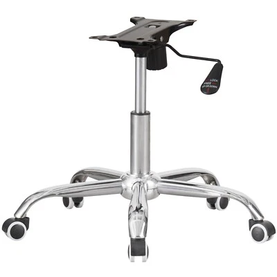CHARLES JACOBS Chrome Office Chair Refurbishment Refurb Kit - Base Castor Wheels Gas Lift Lever