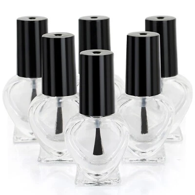 Leere herzförmige Nagellackflaschen x6 von Trixes
