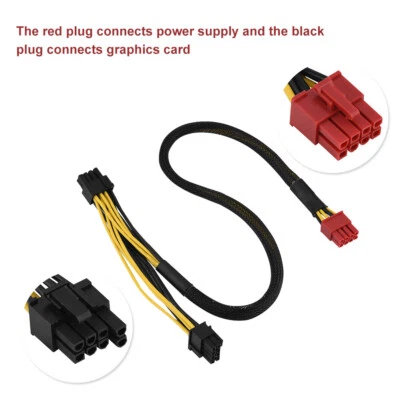 8 to 8/6 Pin (6 2) Modular PSU PCI-E Video Card Power Supply Cable - Image 1 of 4