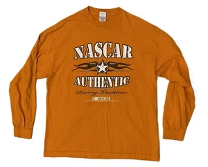 VTG NASCAR Authentic Racing Tradition Men's XL Alstyle Orange Long Sleeve Shirt - Picture 1 of 5