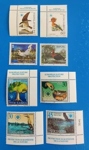 YUGOSLAVIA NATURE PROTECTION 1985 1996 2000 2001 8v- HAWK IBIS - bird stamps MNH - Picture 1 of 1