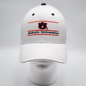 Auburn Tigers Hat Mens Snapback White Orange Bar Logo Embroidered NCAA - Picture 1 of 10