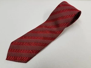 Combatant Gentlemen Neck Tie Red Silver Striped - Picture 1 of 3
