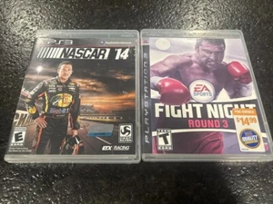 Lot of 2 ps3 games - Nascar ‘14 & Fight Night Round 3 - No Manuals - Tested/work - Picture 1 of 11