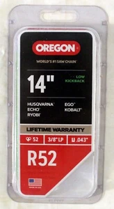 Oregon R52 Catena motosega bassa kickback 14" NUOVA IN CONFEZIONE - Foto 1 di 2
