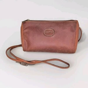 Vintage Outback Umhängetasche rot Made In Italy klein rot/braun - Bild 1 von 7